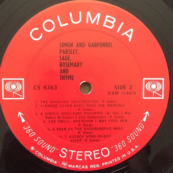 Simon & Garfunkel -“Parsley,Sage,Rosemary&Thyme" Vinyl LP - Picture 5 of 5